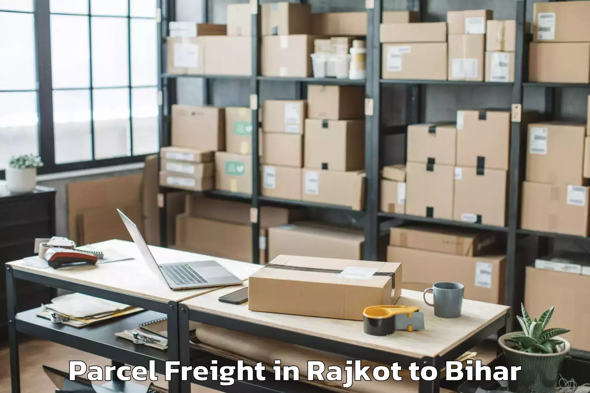 Book Rajkot to Manjhaul Parcel Freight